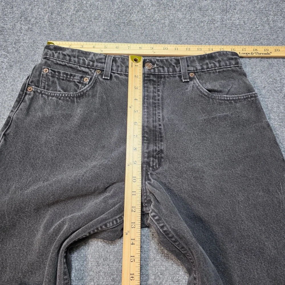 Vintage Levi's 550 Relaxed Fit Tapered Leg Black Jeans Men's‎ 36x30 Made in USA